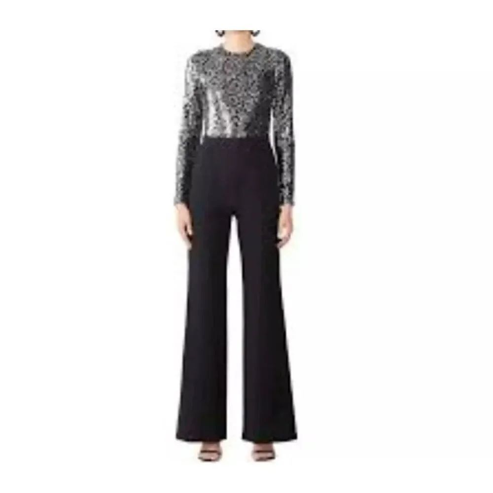 Black Halo Lazaro Sequined Jumpsuit Size 4
